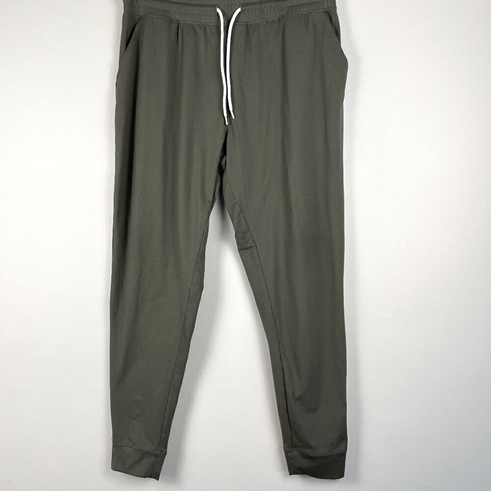 Free FWD women joggers tapered leg drawstring gray size large
